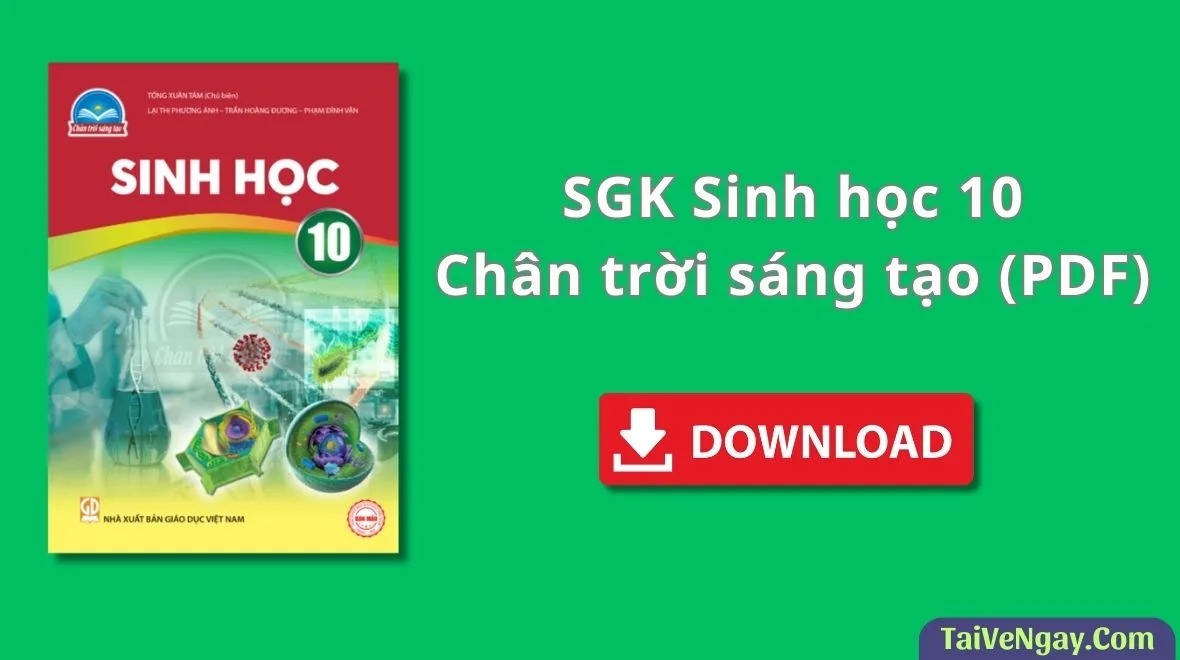 SGK Sinh học 10 – Chân trời sáng tạo (PDF)