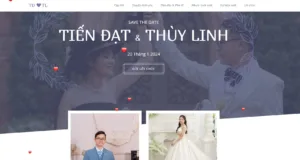 Share code website đám cưới Landing page